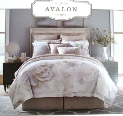 Edredón Southern Living Avalon + Mini Juego de 2 Fundas 100% Lino COMPLETO / QUEEN NUEVO Foto 1 de 4