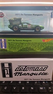 2023 Hot Wheels RLC 1971 DE TOMASO MANGUSTA GREEN RED LINE CLUB **OFERTAS* - Imagen 1 de 11