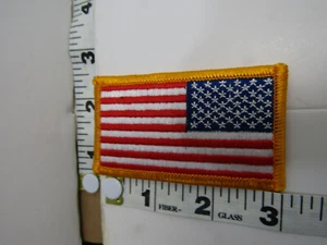 OLD VINTAGE AMERICAN FLAG U.S.A. PATCH SEWING CRAFT - Picture 1 of 1