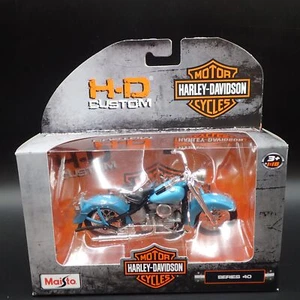 1953 53 FL HYDRA GLIDE HARLEY DAVIDSON MOTORCYCLE MAISTO SERIES 40 1/18 MODEL - Picture 1 of 6