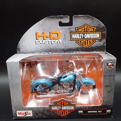 1953 53 Fl Hydra Glide Harley Davidson Moto Maisto Serie 40 1/18 Modello - Immagine 1 di 4