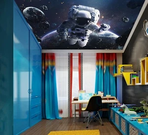 3D Astronaut Meteorit 4871 Geschäft Tapete Wandgemälde Selbstklebend Handel - Bild 1 von 5