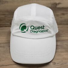Quest Diagnostocs Hat Cap 5 Panel Strap Back White Lightweight Ogio Endurance