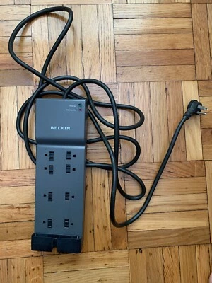 BELKIN BE108230-12 Relocatable Power Taps Power Strip 8-Outlets Surge Protector - Image 1 of 4