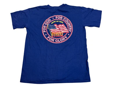 VTG 90’s Desert Storm Storm Single Stitch T Shirt Size Large Made USA - Изображение 1 из 4