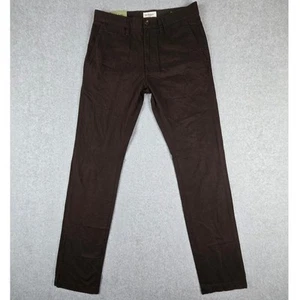 NWT Goodfellow Pants Mens Size 32x34 Hennepin Chino Slim Brown - Picture 1 of 15