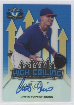 2017 Leaf Valiant Draft High Ceiling Blue /35 Chris Seise Christopher Auto - Image 1 of 2