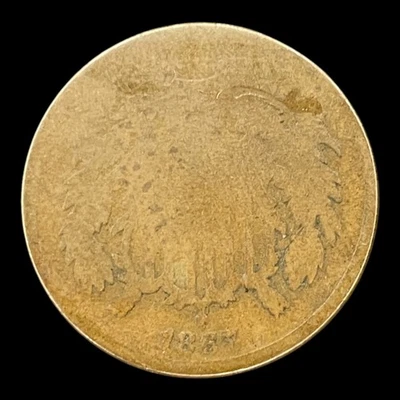 1867 Two Cent Piece 2c USA 2 Cents Antique Copper Coin - Image 1 of 2