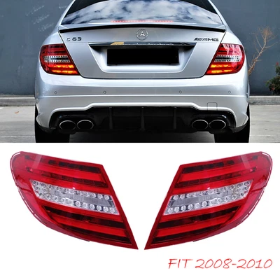 Pair LED Rear TailLight Lamp For MERCEDES BENZ 2008-2010 W204 C250 C350 C63 C300 - Image 1 of 4
