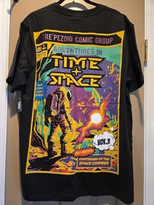 Neu Zeit & Raum T-Shirt Comic Book Style Print Gr. 2XL Kosmische Astrologie - Bild 1 von 12
