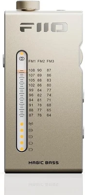 FiiO RR11 Portable FM Radio Receiver w/Ana PVR Tuning, 64-108MHz (Titanium Gold) - Image 1 of 4