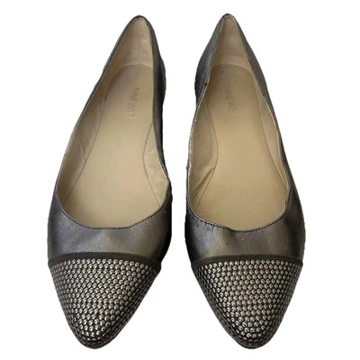 Zapatos planos de ballet NINE WEST para mujer talla 9M con cuentas metálicas Foto 1 de 4