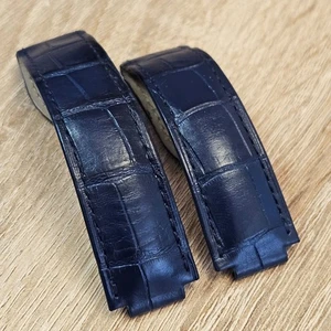 Cartier Alligator Uhrenarmband Blau - Bild 1 von 13