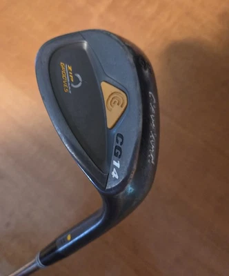 Right Handed Cleveland CG14 Zip Grooves 56 Sand Wedge 11 Bounce Wedge 35" - Image 1 of 4