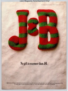 JB Scotch Knitted Holiday Gift Warm Festive Theme Vintage 1989 Advertisement - Picture 1 of 5