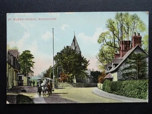 Leicestershire WOODHOUSE Forest Rd & St. Marys Church c1905 Postcard by Hill Top - Picture 1 of 3