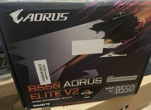 Gigabyte B550 AORUS ELITE AX V2 AMD Socket AM4 ATX HDMI/DIsplayPort WiFi 6 M.2 R - Picture 1 of 2