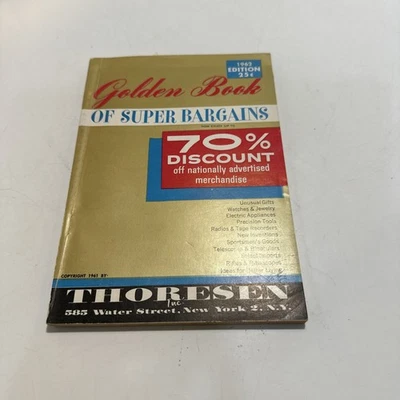 Thoresen's Golden Book Of Super Bargains 1962 Catalog Vintage - Image 1 of 4