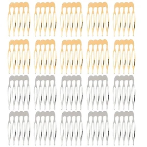 20 Stück kleine kleine seitliche Haarkämme aus Metall für Damen Mädchen, unbedruckt - Bild 1 von 7