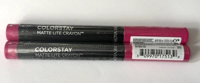 Revlon Colorstay Matte Lite Crayon 007 Mile High 0.049 oz 1.4 g Lot 2 New Sealed - Image 1 of 3