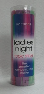 Ladies Night 100 Topic Sticks Game Play Fun Starter Bridal Shower Girl Hen Night - Picture 1 of 3
