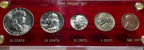 1950 SILVER PROOF SET IN CAPITAL HOLDER Cover