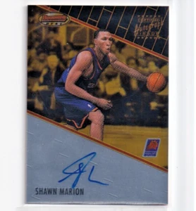 SHAWN MARION 1999-00 Bowman's Best AUTO #BBA11 SP RARE "ON CARD" AUTOGRAPH - Picture 1 of 2