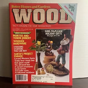Wood Magazine December 1991 Sure To Please Holiday Gifts + Mortise & Tenon Tips - Picture 1 of 4