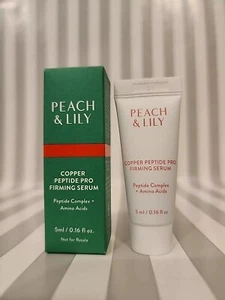 Peach & Lily COPPER Peptide Pro Firming Serum Travel Mini Size 5 ml/ 0.16 fl oz - Picture 1 of 4