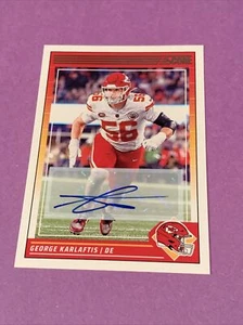 2024 Panini Score #141 Auto George Karlaftis Kansas City Chiefs Autograph - Picture 1 of 2