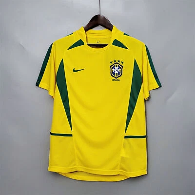 2002 Brazil Bome Home Football Retro Shirt Hot.