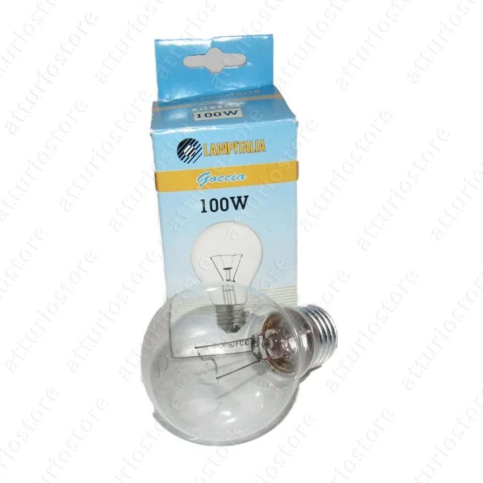 Incandescent Bulb Lampitalia E27 100W 24V Drop Ø55mm - Image 1 of 1