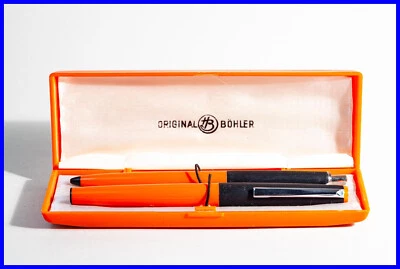 1970s original BÖHLER SET mit Patronenfüller (F) + Kugelschreiber mit BOX - Bild 1 von 4