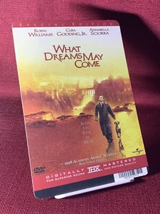 BLOCKBUSTER Movie Backer Card 5.5" x 8" Mini Poster Art WHAT DREAMS MAY COME - Picture 1 of 4