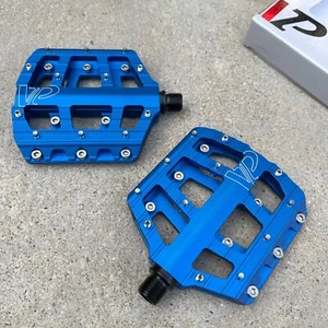 VP PEDALS VICE TRAIL 9/16 FOR 3 PC CRANKS BLUE BMX BIKE PEDAL - Picture 1 of 2