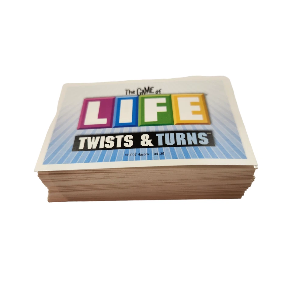 Game of LIfe 2007 Twists and Turns Set of Life Cards Replacement Parts Pieces - Image 1 of 1