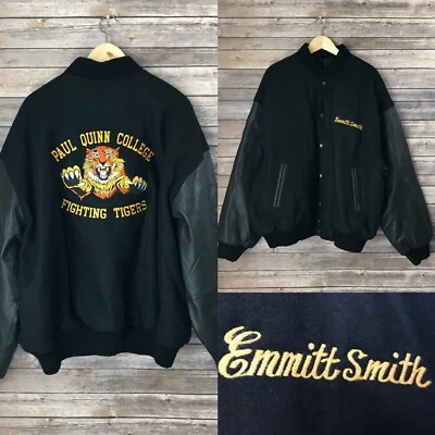 Chaqueta Emmitt Smith Dallas Cowboys Paul Quinn College Letterman 2XL ¡SOLO UNA!! Foto 1 de 4