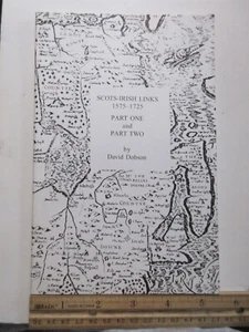 Scots-Irish Links 1575-1725 in Two Parts by Dobson, David - Picture 1 of 8