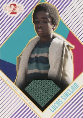 2019 Stranger Things Season 2, Lucas Costume Relic Card CR-LS Purple #12/25 - Image 1 of 2