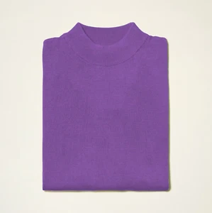 NEW Mens Inserch Mock Neck Sweater Fall Winter Soft Knit Regular Fit Purple - Picture 1 of 1