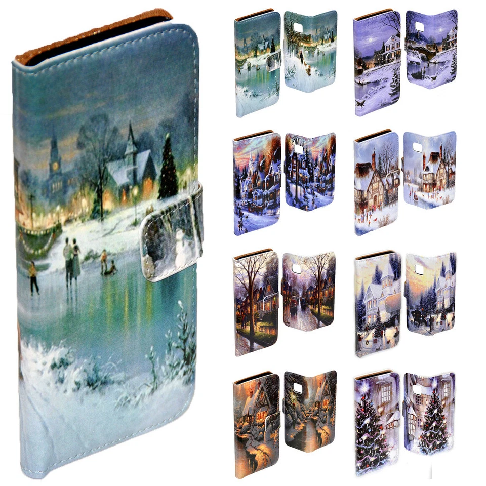 Phone Case For Nokia C Series - Snow White Christmas Theme Wallet Phone Cover - Image 1 of 1