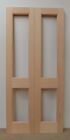 French Door Pair External Timber Wooden Hemlock 2XGG Rebated Unglazed