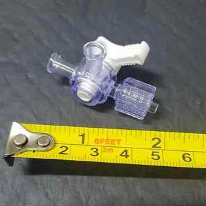 3 Way Polycarbonate Stopcock (Lot of 10) - Picture 1 of 9