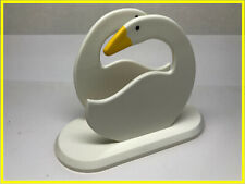 Collectible | Retro | Plastic Goose Or Duck Silhouette Napkin Or Letter Holder