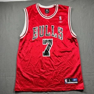 Vintage Reebok Chicago Bulls Ben Gordon #7 Trikot NBA Basketball Rot L - Bild 1 von 6