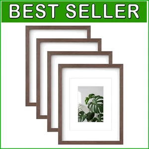 Stylish Matted and Un-Matted Picture Frame Set - Perfect for Home & Gifting - Picture 1 of 10