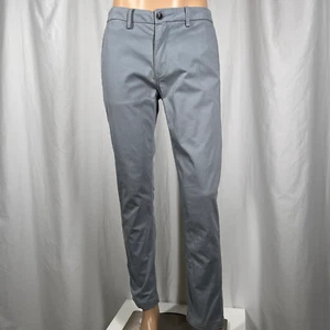 Ben Sherman 33WX32L Gray Slim Fit Stretch Chino Pants - Picture 1 of 8