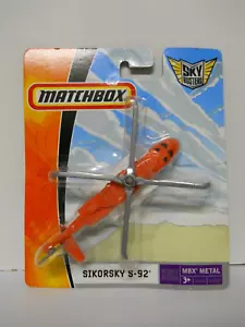 2012 Matchbox Sky Busters Sikorsky MBX Metal N7609 Airplane Aircraft 1:64 - Picture 1 of 2