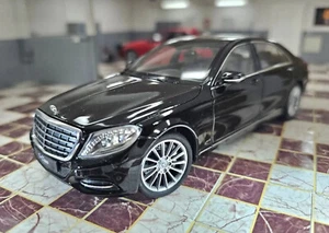 WELLY 2015 MERCEDES S CLASS V8 500 BLACK 1/24 DIECAST MODEL CAR - Picture 1 of 19