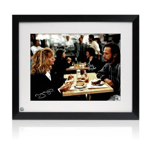 Billy Crystal And Meg Ryan Signed When Harry Met Sally Photo: Restaurant. Framed Cover